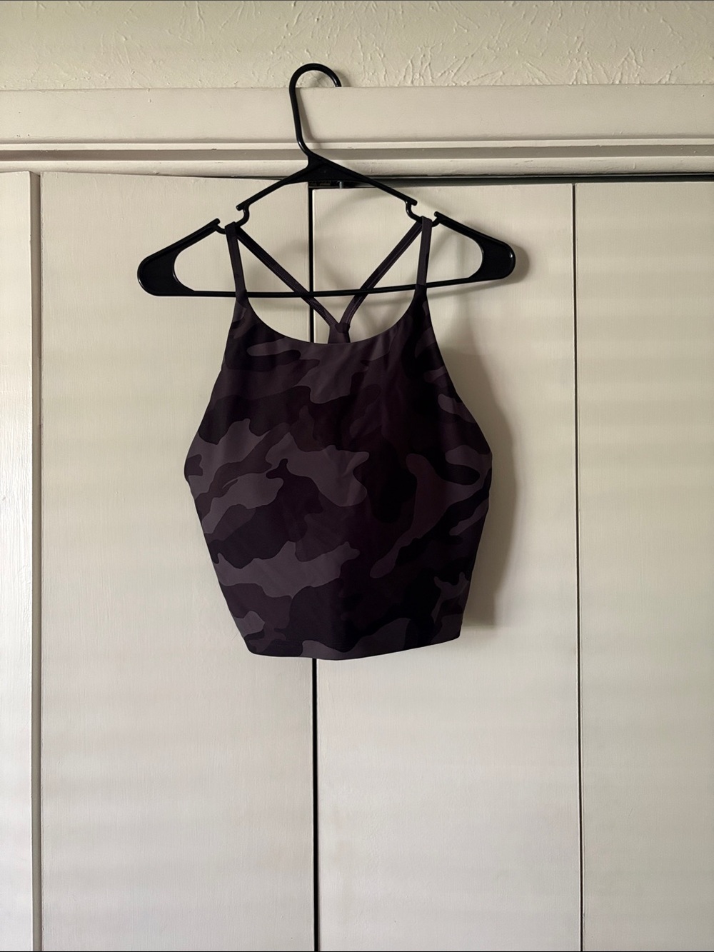 Camo High Neck Strappy Sportsbra